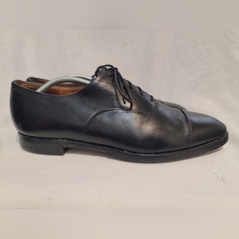 Church's Custom Grade Men Size 11.5C Black Leather Captoe Oxford Dress Shoes - Picture 5 of 12